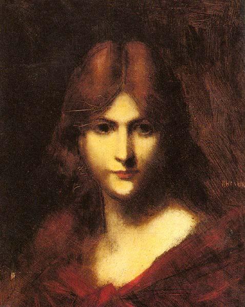 Jean-Jacques Henner A Red Haired Beauty